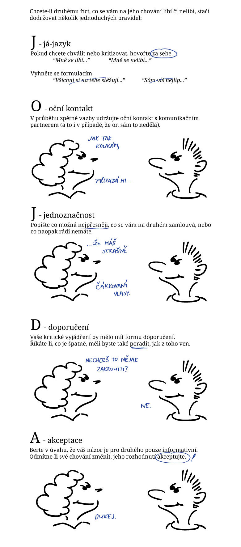 Jak podat zpětnou vazbu