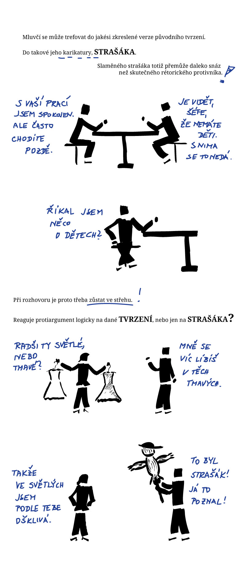 Rétorické přestupky: strašák