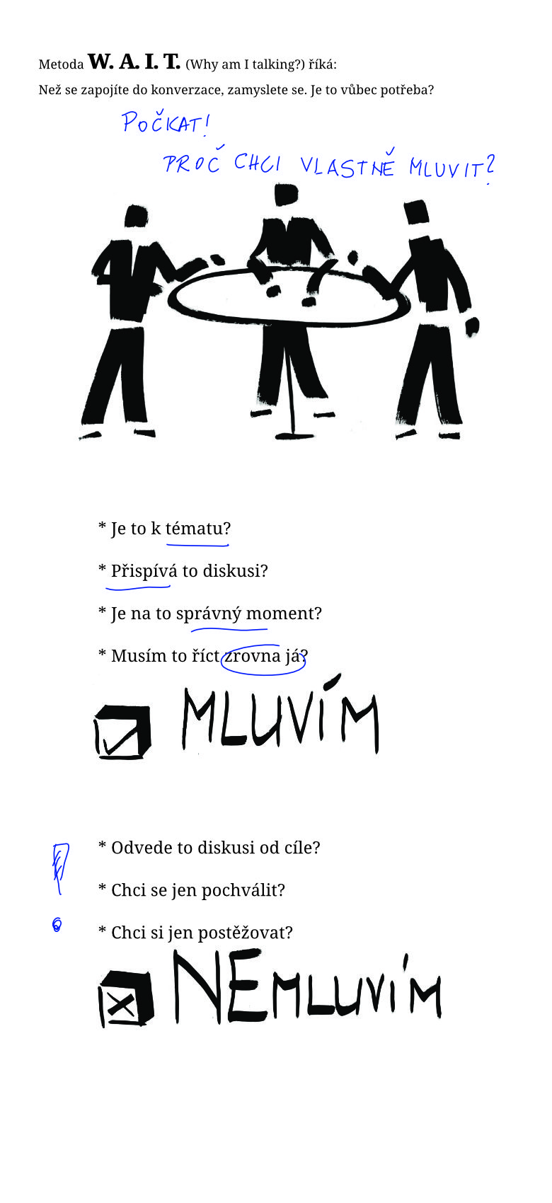 Kdy se zapojit do diskuse?